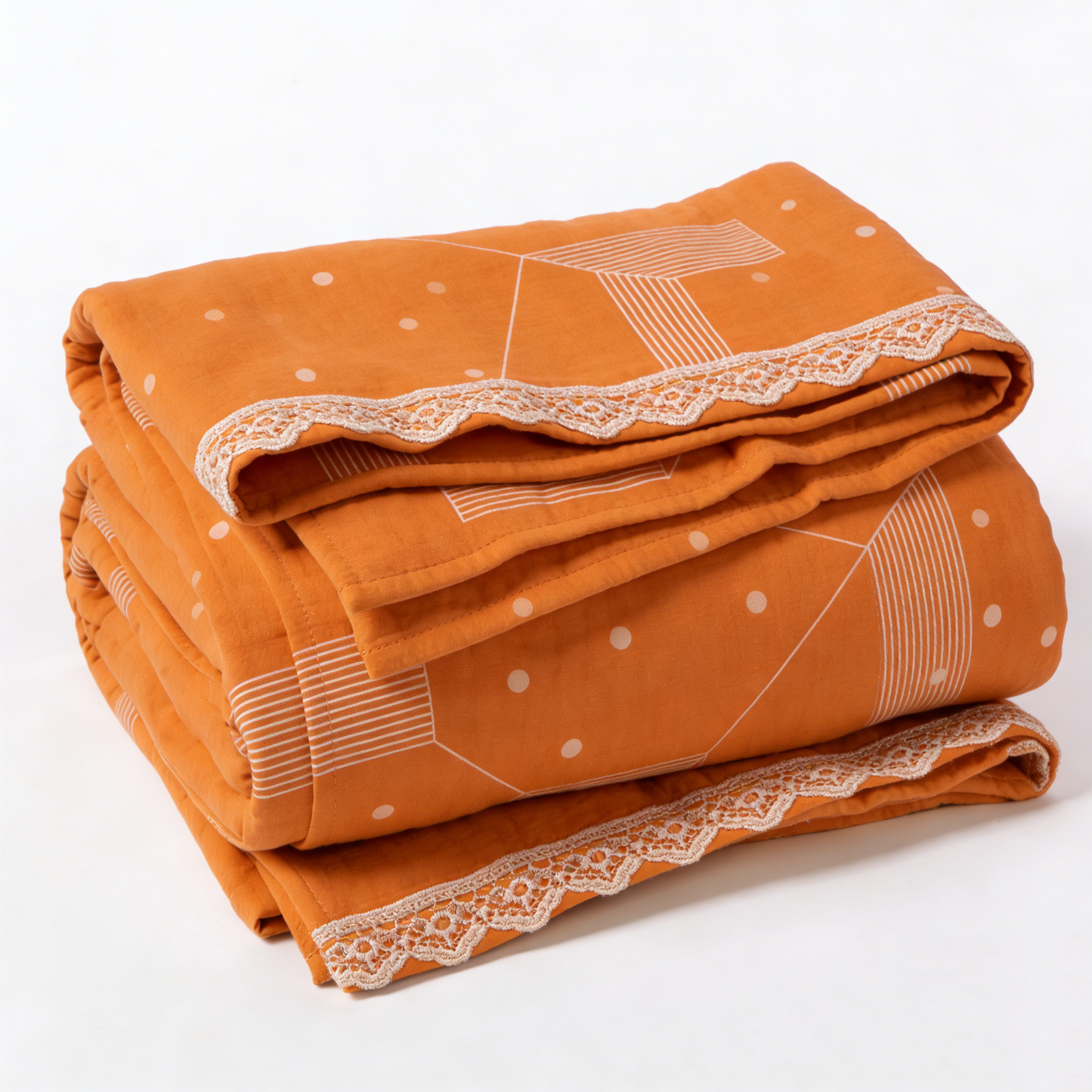 Orange Lace Comforter