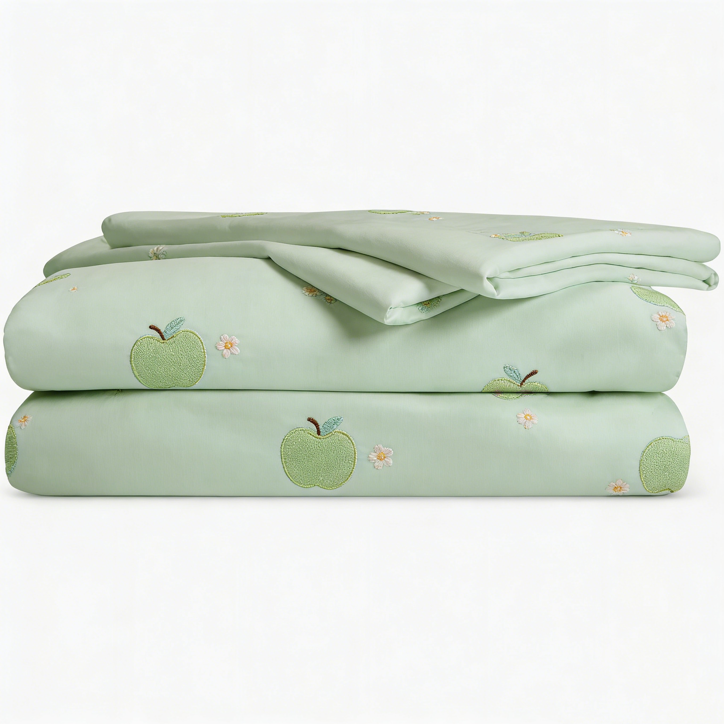 Apple Embroidered Bed Set