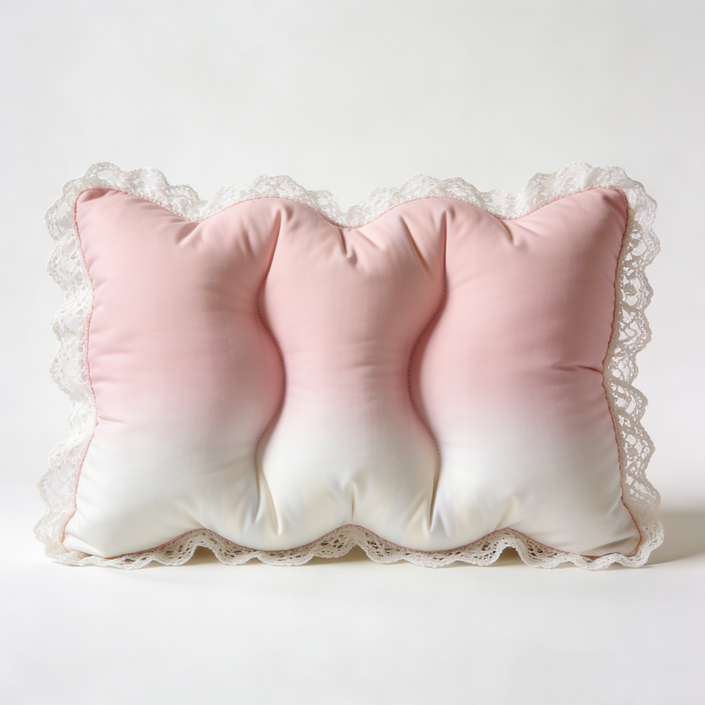 Pink Gradient Lace Pillow