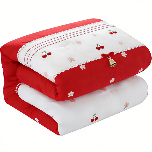 Red Cherry & Bell Comforter